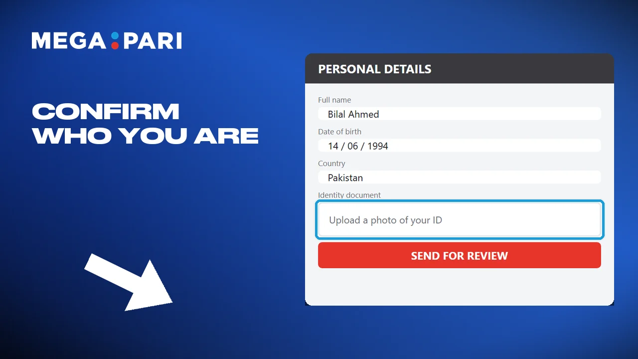 Fill in the personal details and finish verification